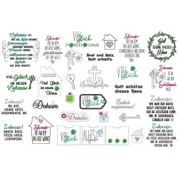 Stickserie - Zum Einzug 56 Dateien